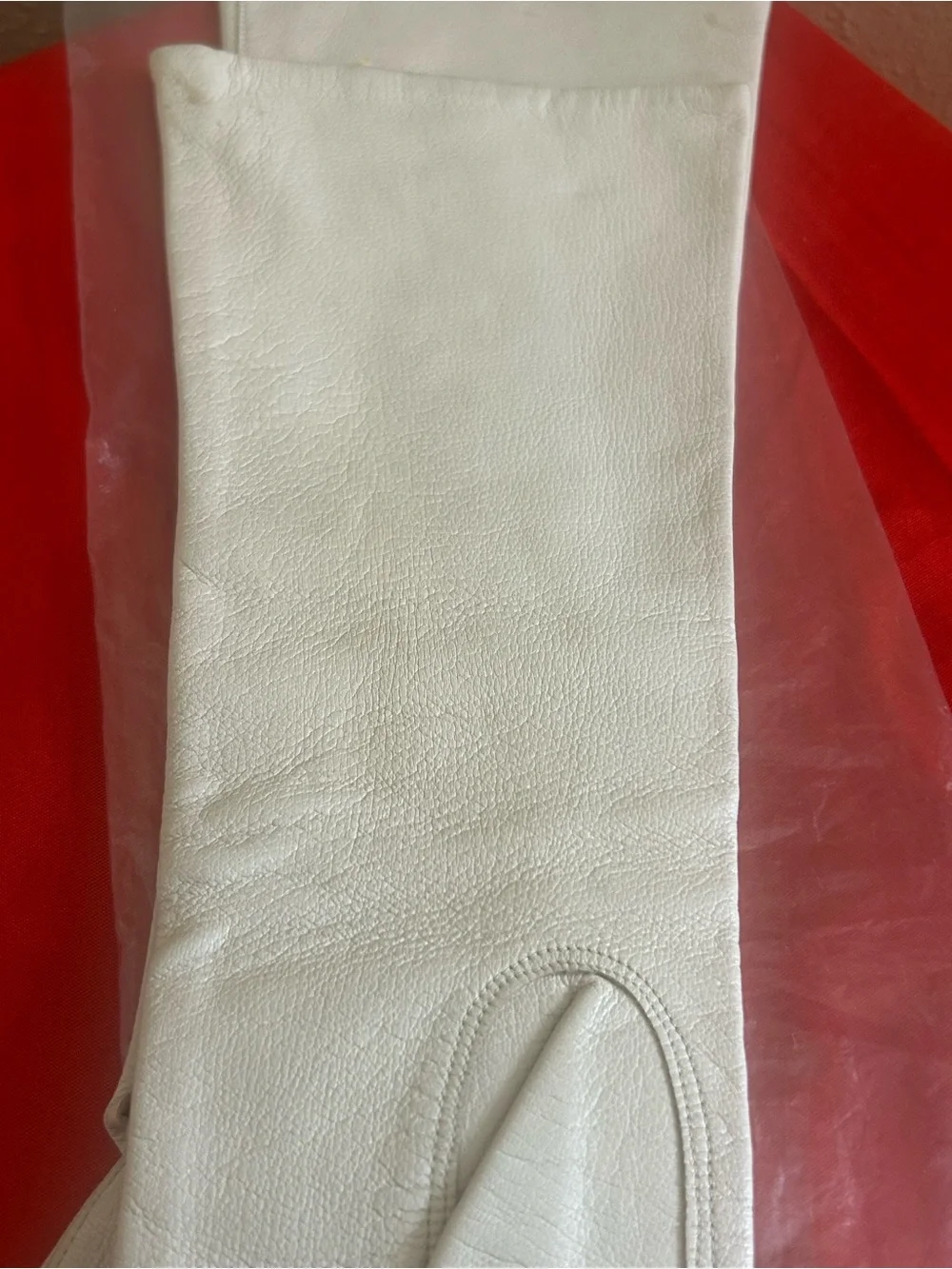Vintage Cristian Dior Long Cream Evening Gloves for Women From 1950